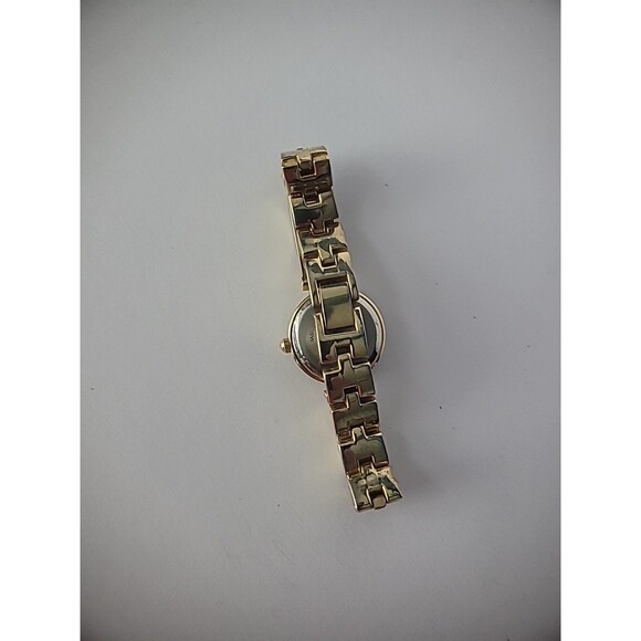 Vintage Express LA Gold Tone Wristwatch Watch Metal Gold Tone Band Clasp - Picture 8 of 11